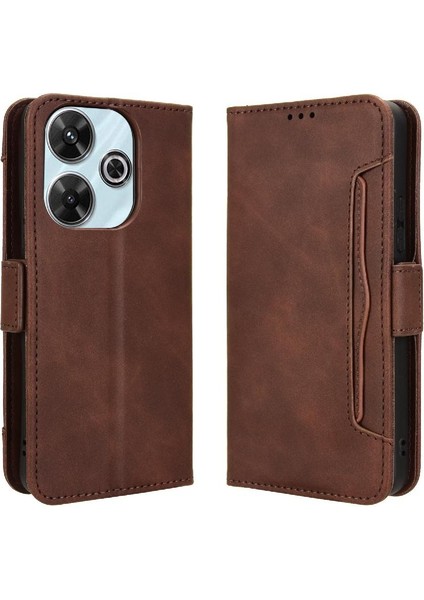 Xiaomi Poco M6 4g Deri Cüzdan Kapak Manyetik Kapatma Kartı (Yurt Dışından)