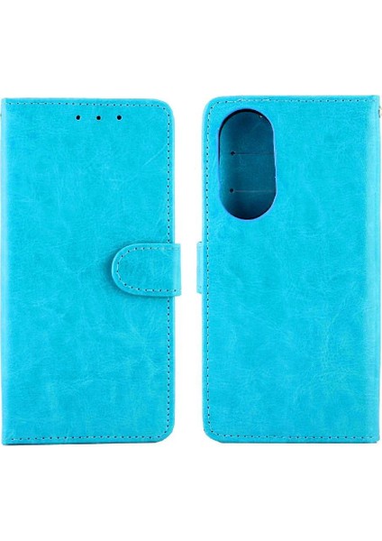 Huawei P50 Kickstand Manyetik Kapatma Darbeye Dayanıklı Kart Pu Için Flip Case (Yurt Dışından)