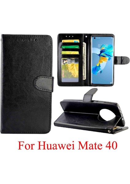 Huawei Mate 40 Için Flip Case Kickstand Manyetik Kapatma Darbeye Kart (Yurt Dışından)