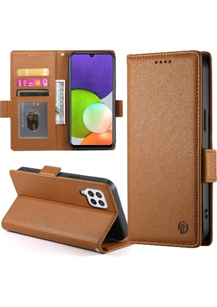 Samsung Galaxy A22 4g Kart Yuvaları Için Flip Case Cüzdan Günlük Kullanım Flip (Yurt Dışından) fırsatları
