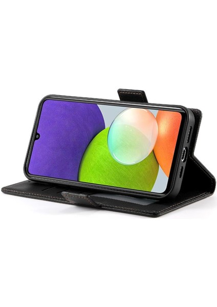 Samsung Galaxy A22 4g Kart Yuvaları Için Flip Case Cüzdan Günlük Kullanım Flip (Yurt Dışından) modelleri