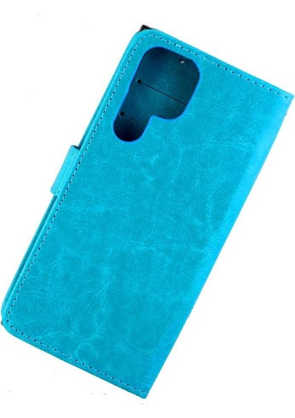 Samsung Galaxy S22 Ultra 5g Manyetik Kapatma Pu Deri Kart Için Flip Case (Yurt Dışından)