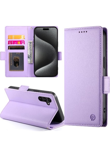 Samsung Galaxy A15 Iş Cüzdan Günlük Kullanım Flip Kart Yuvaları Için Flip Case (Yurt Dışından) modelleri