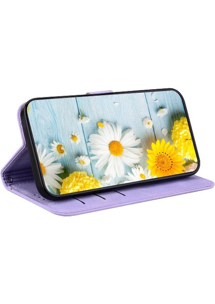 Oppo Oppo 12 Pro 5g Için Flip Case Kart Tutucu Manyetik Kabartmalı Zambak (Yurt Dışından) fiyatları