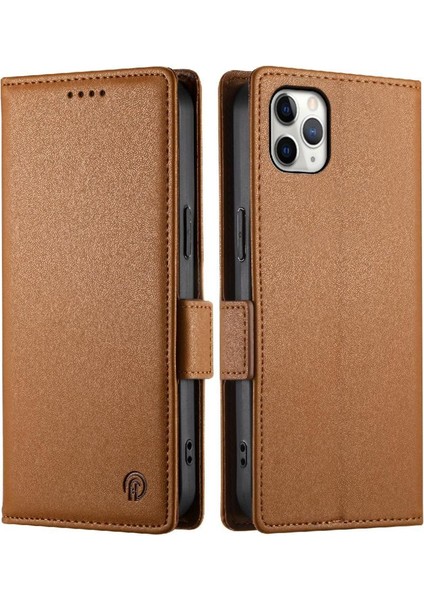 IPhone 11 Için Flip Case Pro Max Cüzdan Kartvizit Yuvaları Günlük Kullanım Flip (Yurt Dışından)