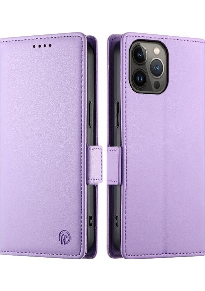 IPhone 13 Için Flip Case Pro Max Kartvizit Yuvaları Cüzdan Günlük Kullanım Flip (Yurt Dışından)
