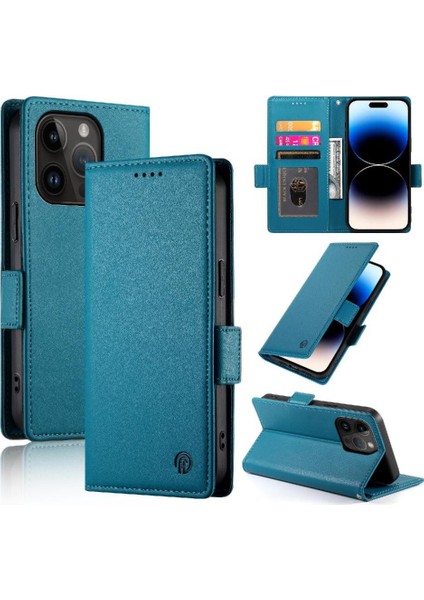IPhone 14 Pro Günlük Kullanım Için Flip Case Kart Yuvaları Cüzdan Çevirme Iş (Yurt Dışından)