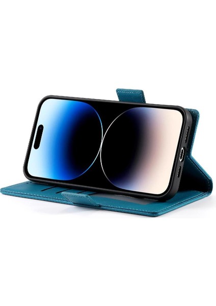 IPhone 14 Pro Günlük Kullanım Için Flip Case Kart Yuvaları Cüzdan Çevirme Iş (Yurt Dışından)