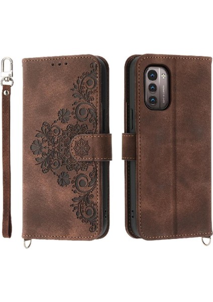 Nokia G21 Çoklu Kredi Kartı Yuvaları Için Flip Case Darbeye Bileklik (Yurt Dışından) modelleri