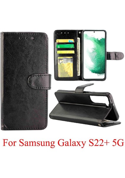 Samsung Galaxy S22 Artı 5g Kart Tutucu Darbeye Dayanıklı Manyetik Için Flip Case (Yurt Dışından)