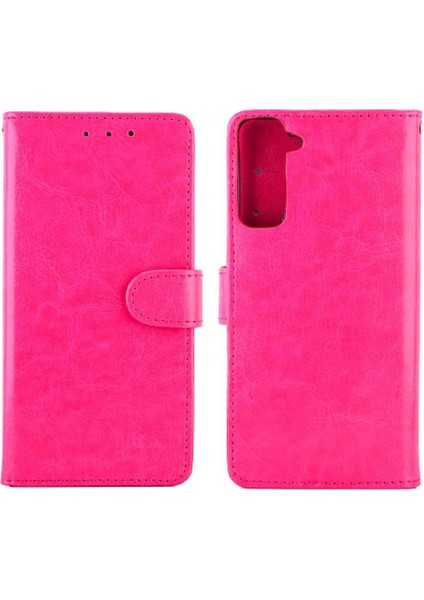 Samsung Galaxy S21 Artı Pu Deri Kart Tutucu Manyetik Için Flip Case (Yurt Dışından)
