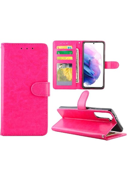 Samsung Galaxy S21 Artı Pu Deri Kart Tutucu Manyetik Için Flip Case (Yurt Dışından)
