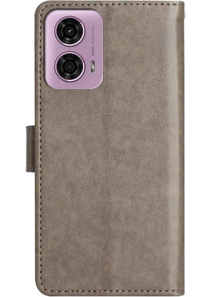 Motorola Moto G24 Kart Tutucu Pu Deri Bilek Kayışı Kapatma Için Filp Durumda (Yurt Dışından) indirimleri