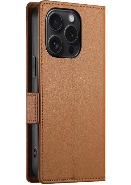 IPhone 15 Için Flip Case Pro Kart Yuvaları Iş Günlük Kullanım Cüzdan Flip (Yurt Dışından)