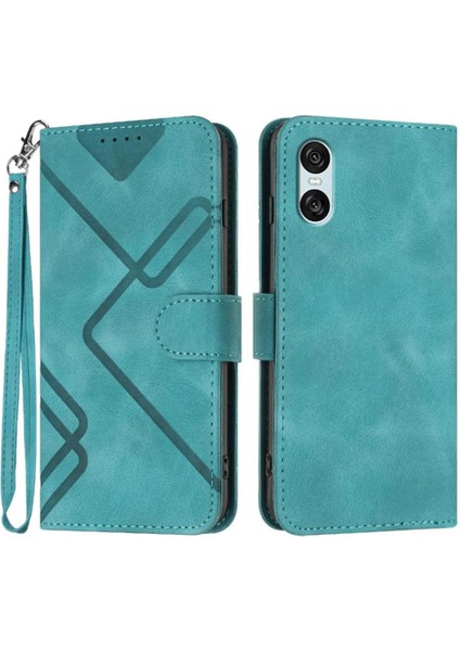 Sony Xperia 10 Vı Için Flip Case Manyetik Kapak Pu Deri Flip Cüzdan ile (Yurt Dışından)