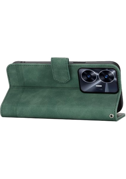 Realme C55 Nakit Cep Bileklik Manyetik Kapatma Kartı Için Flip Case (Yurt Dışından)