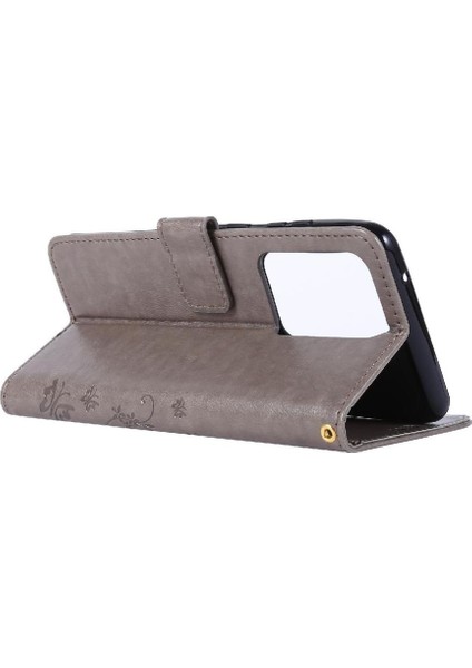 Samsung Galaxy S20 Ultra Kart Tutucu Için Pu Deri Kickstand Durumda (Yurt Dışından)