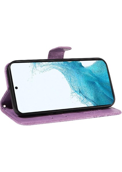 Samsung Galaxy S21 Artı Yüksek Kaliteli Deri ile Kabartmalı Flip Case (Yurt Dışından)