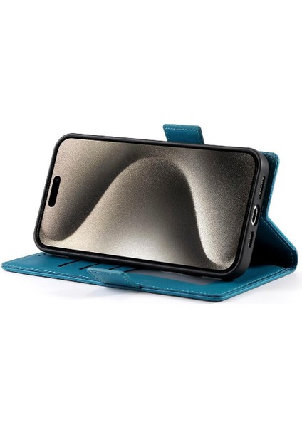 IPhone 15 Için Flip Case Pro Kart Yuvaları Iş Günlük Kullanım Cüzdan Flip (Yurt Dışından)