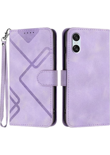 Sony Xperia 10 Vı Için Flip Case Manyetik Kapak Pu Deri Flip Cüzdan ile (Yurt Dışından)