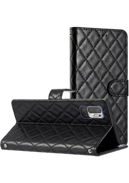 Xiaomi Redmi Not 10 Için Flip Case 5g Manyetik Folio Kart Yuvaları Tutucu Tpu (Yurt Dışından)