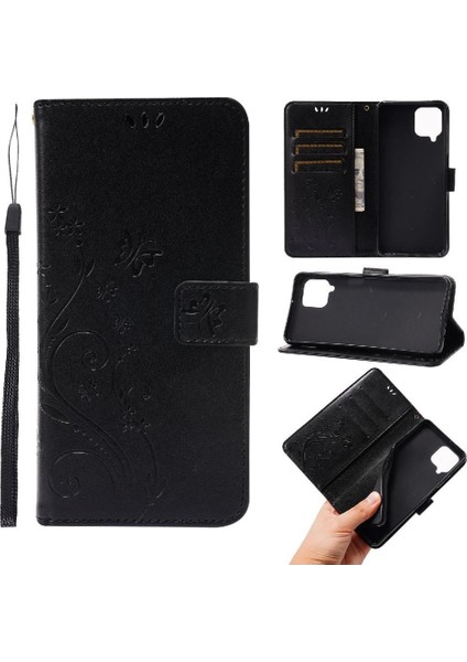 Samsung Galaxy A22 4g Için Filp Durumda Kart Tutucu Kickstand Pu Deri Bilek (Yurt Dışından)