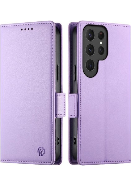 Samsung Galaxy S24 Ultra Günlük Kullanım Için Flip Case Kart Yuvaları Iş Çevirme (Yurt Dışından)