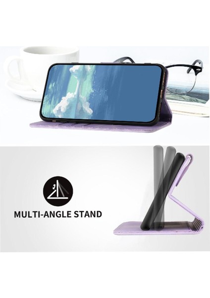 Motorola Kenar 50 Pro Manyetik Kapak Için Flip Case Kart Yuvası Standı ile Pu (Yurt Dışından)
