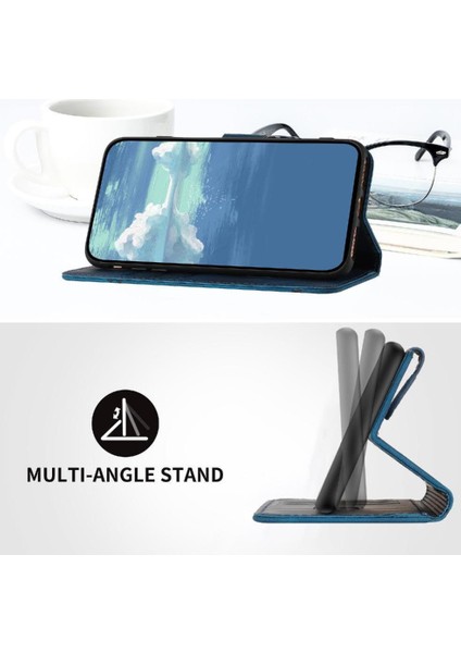 Motorola Kenar 50 Pro Manyetik Kapak Için Flip Case Kart Yuvası Standı ile Pu (Yurt Dışından)
