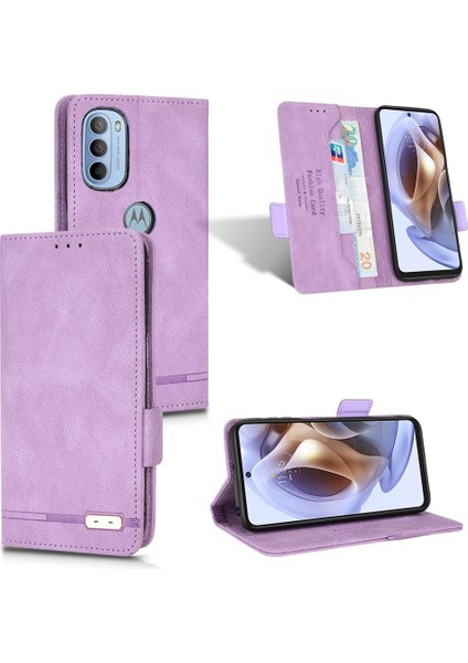 Kart Tutucu Kickstand Kart Ekleme ile Motorola Moto G31/G41 Için Kılıf (Yurt Dışından) modelleri