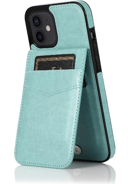 Kredi Kartı ile IPhone 12 Mini Manyetik Toka Kickstand ile Uyumlu (Yurt Dışından)