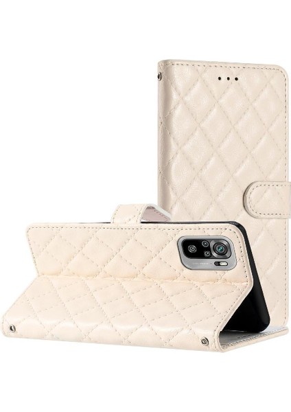 Xiaomi Redmi Not 10 Için Flip Case 4g Pu Deri Cüzdan Tpu Darbeye (Yurt Dışından)