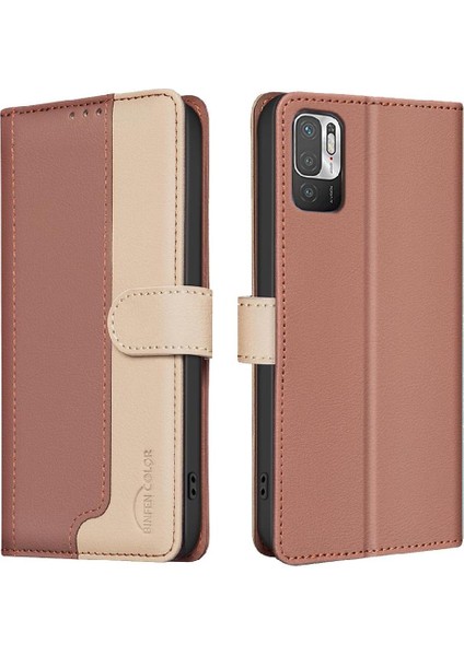 Xiaomi Redmi Not 10 Için Flip Case 5g Darbeye Tpu Iç Kabuk Çevirme Kartı (Yurt Dışından)