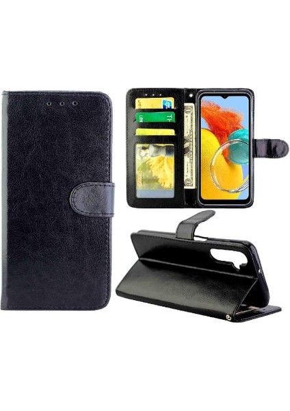 Samsung Galaxy M14 5g Darbeye Kickstand Kart Tutucu Pu Için Flip Case (Yurt Dışından)