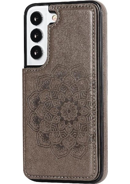Samsung Galaxy S24 Artı Desen Çiçek Pu Için Kart Tutucu Kılıf ile Cüzdan (Yurt Dışından)
