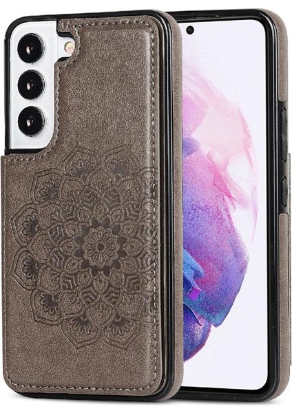 Samsung Galaxy S24 Artı Desen Çiçek Pu Için Kart Tutucu Kılıf ile Cüzdan (Yurt Dışından)