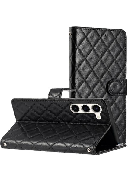 Samsung Galaxy S23 Tpu Darbeye Kickstand Pu Deri Folio Için Flip Case (Yurt Dışından)