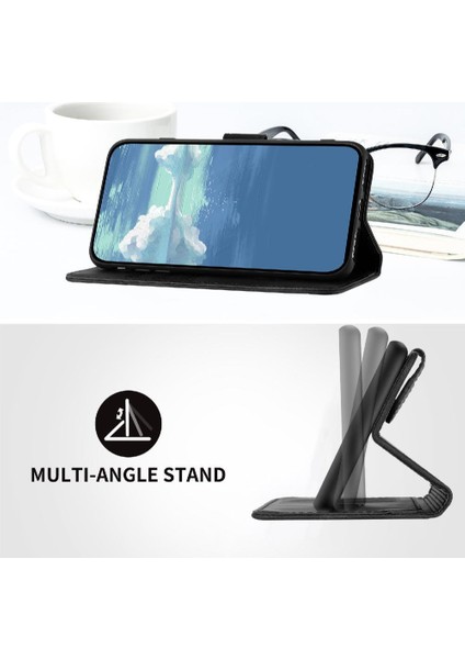 Kart Yuvası Standı ile Realme C33 Için Flip Case Pu Deri Manyetik Kapak (Yurt Dışından)