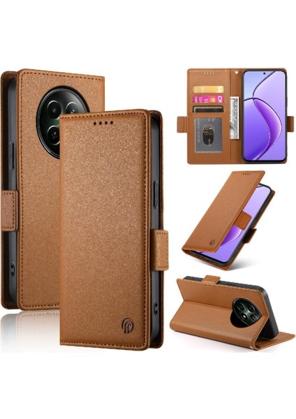Realme 12 5g Günlük Kullanım Için Flip Case Iş Cüzdan Kart Yuvaları Flip (Yurt Dışından)
