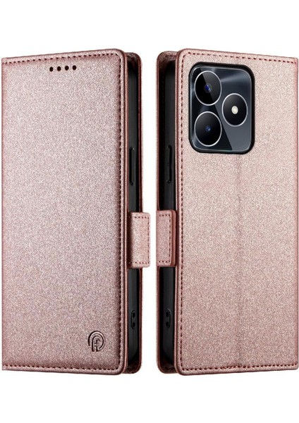 Realme C53 Cüzdan Flip Kartvizit Yuvaları Günlük Kullanım Için Flip Case (Yurt Dışından)