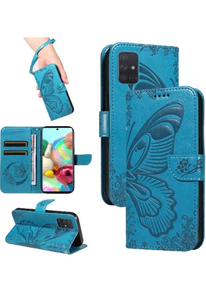 Samsung Galaxy A71 5g Yüksek Kalite Deri Kredi Kartı ile Flip Case (Yurt Dışından)