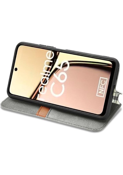 Realme C65 Için Flip Case Moda Tasarım Deri Kılıf Kapak Kapak Cüzdan (Yurt Dışından) fiyatları