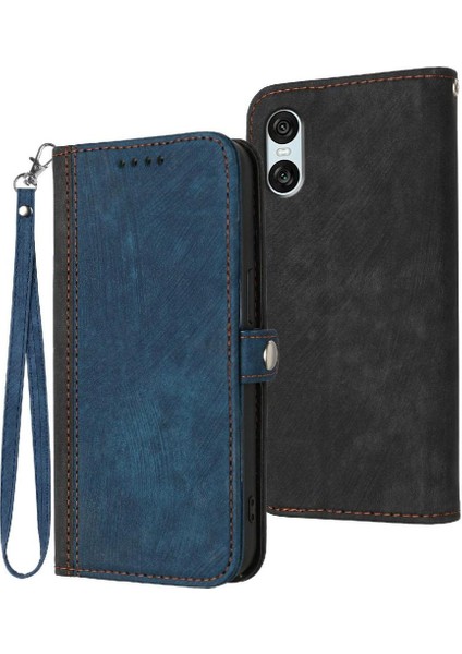 Kart Yuvası Standı ile Sony Xperia 10 Vı Için Kılıf Pu Deri Manyetik Cüzdan (Yurt Dışından)