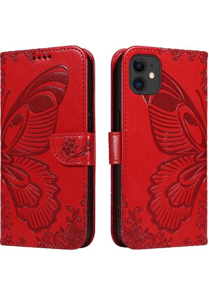 IPhone 11 Için Flip Case Kredi Kartı Yuvası ile Ayrılabilir El Kayışı Yüksek (Yurt Dışından)