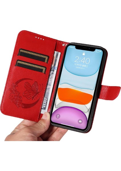 IPhone 11 Için Flip Case Kredi Kartı Yuvası ile Ayrılabilir El Kayışı Yüksek (Yurt Dışından) fırsatları