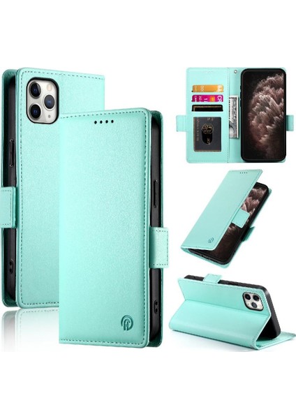 IPhone 11 Için Flip Case Pro Max Cüzdan Kartvizit Yuvaları Günlük Kullanım Flip (Yurt Dışından)