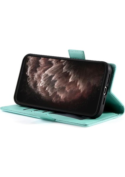 IPhone 11 Için Flip Case Pro Max Cüzdan Kartvizit Yuvaları Günlük Kullanım Flip (Yurt Dışından)