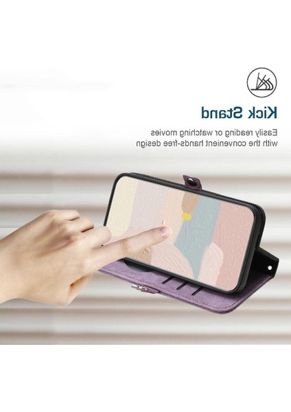 Honor Için Kılıf 200 Pro Flip Folio Kitap Kickstand Koruyucu Cüzdan Pu ile (Yurt Dışından)