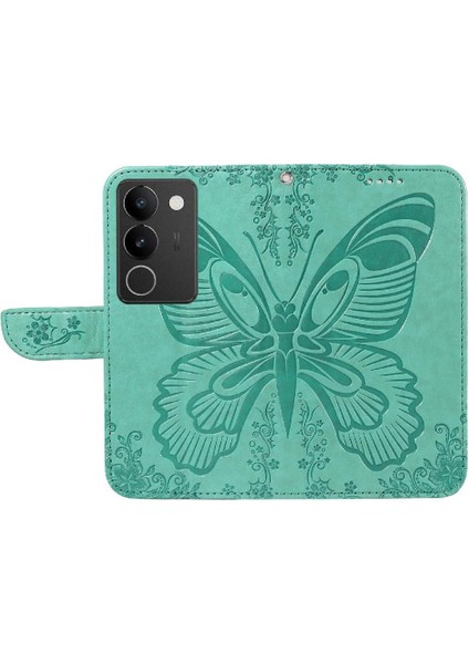Vıvo V29 5g Için Flip Case Kredi Kartı Yuvası ile Ayrılabilir El Kayışı Yüksek (Yurt Dışından)
