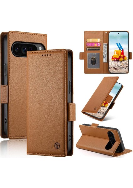 Google Piksel 9 Pro Flip Günlük Kullanım Için Flip Case Iş Cüzdan Kart Yuvaları (Yurt Dışından)